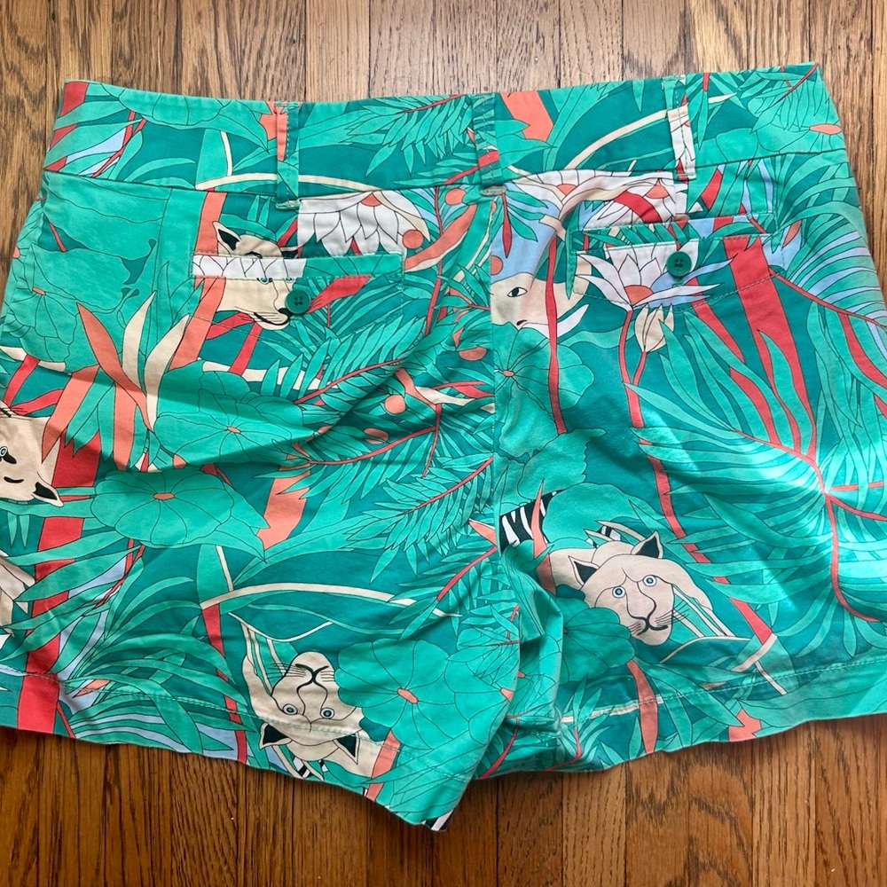 Talbots Bermudas with Tropical Print